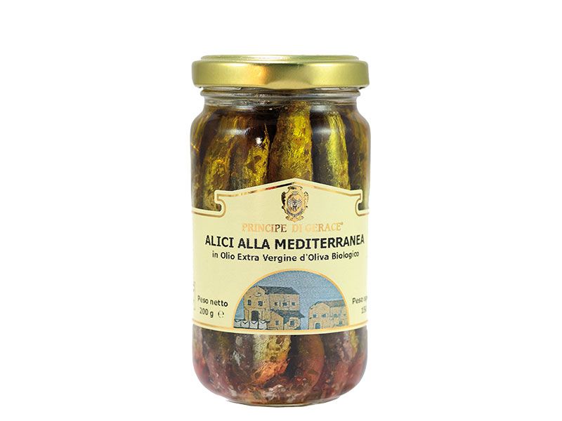 Alici alla Mediterranea Fos in olio evo “Principe di Gerace”