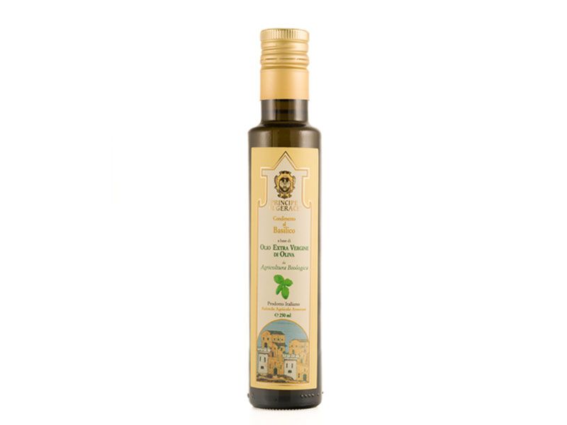 Condimento al Basilico a base di olio evo “Principe di Gerace” 250ml