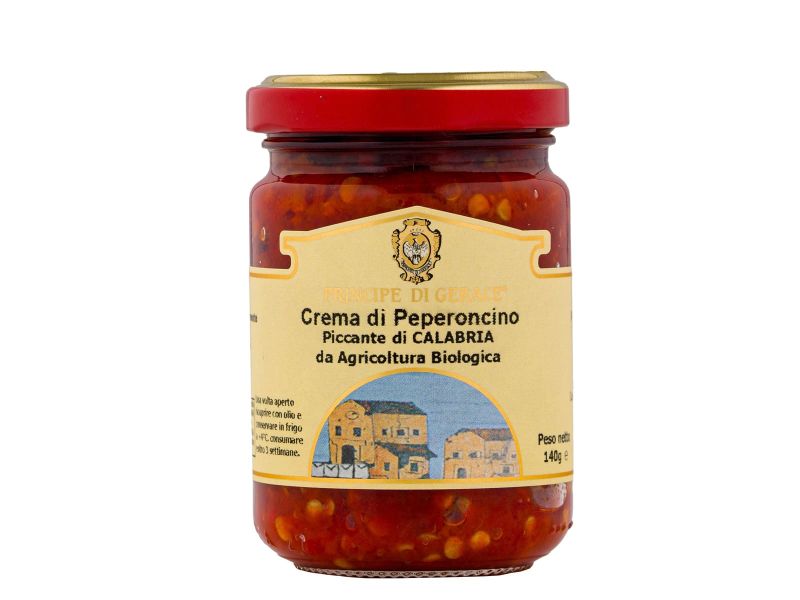 Crema di Peperoncino piccante di Calabria  da agricoltura biologica “Principe di Gerace”