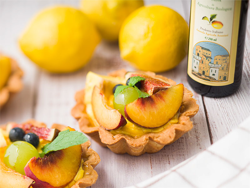 Cestini di frutta al profumo di limone