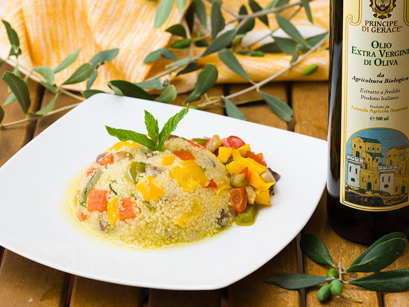 Cous cous vegano con verdure