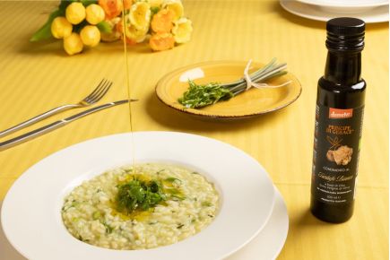 Risotto cremoso agli asparagi (vegetariano e senza glutine)
